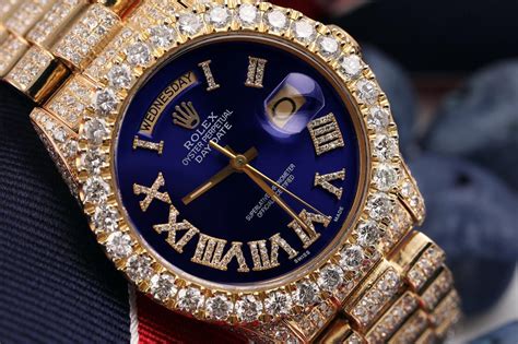 iced out rolex presidential replica|rolex iced out bezel.